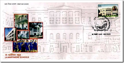 First Day Cover Of Stamp On La Martiniere Schools